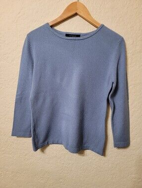 Express Women's Stretch Fitted Sweater Slate Blue Sz M